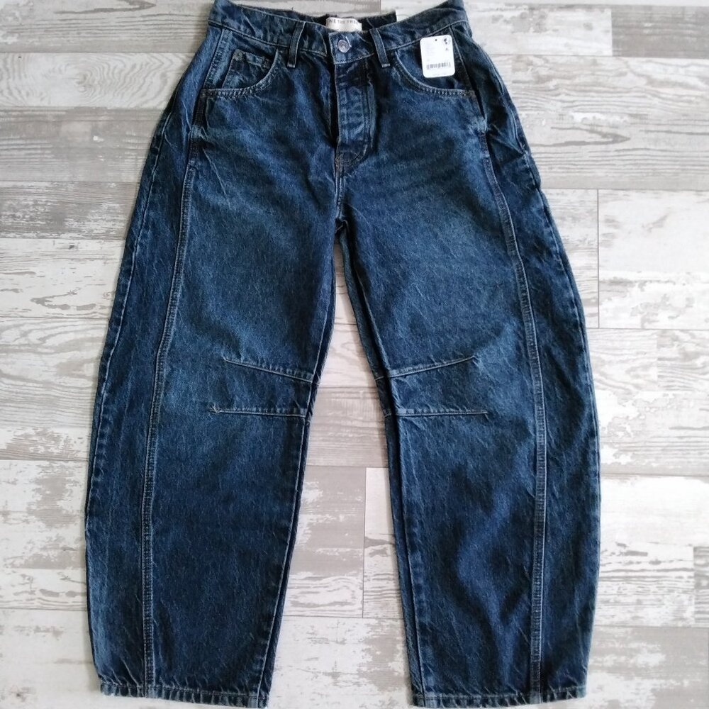 Free People Barrel jeans